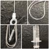 HyKab Toilet Cleaner Brush Pipe Cleaner Flexible Drain Brush Refrigerator Drain Dredging Tool for Clean Keg Feeding Tube Line Tube Hose Stainless Steel Sink Brushes, White view 4