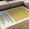 William Morris Area Rug Non Slip Machine Washable Rugs Retro Yellow Leaf Floor Mat for Living Room Autumn Decor Carpet Floor Decor 3'x5' view 1