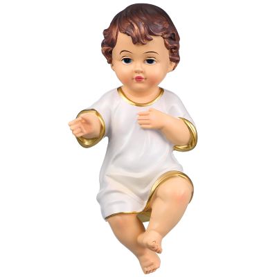 LIFKOME 6pcs Mini Jesus Resin Figurine Ornament Religious Saint Decoration for Home Office Church Resin Craft -Skid Base Nativity Collectible
