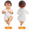LIFKOME 6pcs Mini Jesus Resin Figurine Ornament Religious Saint Decoration for Home Office Church Resin Craft -Skid Base Nativity Collectible view 4