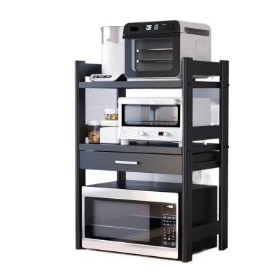 EERINESS Kitchen Microwave Rack, Countertop, Drawer, Storage Rack, Multi-Layer Electric Pot, Oven Rack, Multifunctional and Expandable Storage RackKitchen Storage Rack