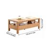 Small Coffee Table Solid Wood Lower Four Drawer Coffee Table Nordic Small Apartment Modern Simple Oak Living Room Coffee Table Side Table view 3