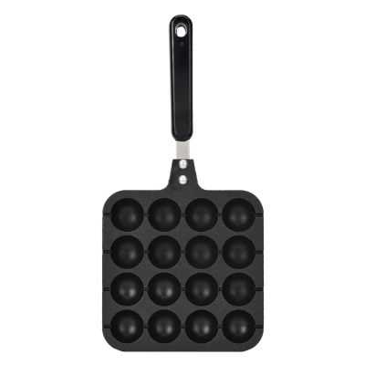 AGrAdi Cast Takoyaki Grill Pan Plate Cooking Baking Mold Tray Ergonomic Handle for Making Takoyaki and Round Pancakes On Electric Oven