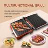 AGrAdi Electric Griddles Household High Power Electric Frying Pan Electric Barbecue Pan (Color : Rojo) view 2