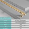 FJYDM 2 Packs Pulls Wardrobe Door Handle Simple Gold Drawer Handle A Variety of Specifications to Choose From-5CM-black (Color : Gold, Size : 30.9CM) view 2