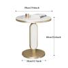 EQUALIZE Small Coffee Table Small Coffee Table, Metal Frame Side Table Bedroom Bedside Table Suitable for Living Room Bedroom Balcony and Office Side Table (Color : B) view 2