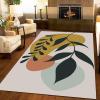 2x3 Area Rugs Simple Creative Aesthetics Small Entryway Mats, Abstract Plant Color Blocks Laundry Room Rug Non Slip Rugged Throw Rugs for Front Door Bedroom Bedside view 3