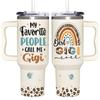 365FURY Gigi Gifts For Grandma - Mothers Day Gifts For Gigi - Birthday Gift, Christmas Gift For Grandma From Grandkids, Grandchildren - 40Oz Insulated Tumbler Handle With Lid & Straw view 1