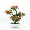 Aniaoie Artificial Apples Tree Potted 34CM Mini Faux Fruit Apples Tree Bonsai with Vase Yellow Fake Orange Plant Tree Desk Decoration Farmhouse Style Home Table Centerpiece,Apple view 1