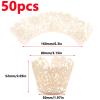 Antrader Lace Cupcake Wrappers,Lace Cupcake Liners for Christmas Wedding Birthday Party Decoration,50Pcs view 2
