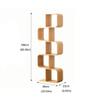 SYRIS Independent Bookshelf Creative Bookshelf Large-Capacity Multi-Layer Bookcase Bamboo Simple Storage Rack Office Green Plant Flower Rack Organizer view 3