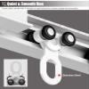 ZIMGOD Hidden Curtain Rod Rail Ceiling Mount, Recessed Invisible Curtain Track White, Straight Curtain Pole System for Windows/Room Divider, Custom Size (Size : 450cm/14.8ft) view 4