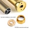 YANBI Closet Rod Aluminum Alloy Closet Rod with End Supports, Heavy Duty Closet Hanging Rods Round Tension Bar, Wardrobes Bathroom Curtain Closet Pole (Color : Champagne, Size : 80cm(31 1/2") Length) view 4