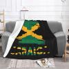 Rqwaaed Vintage Jamaica Flag Cozy Up with Our Ultra-Soft Fleece Blanket - Perfect for Home and Travel 60"x50" view 2