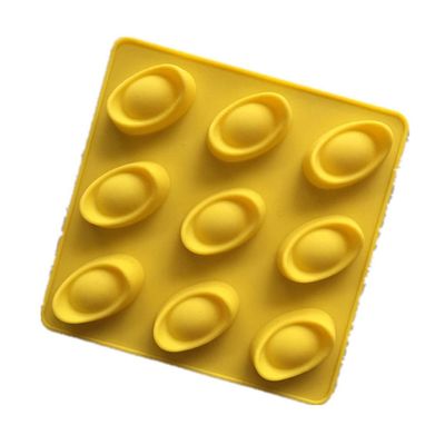 9 Cavities Silicone Moulds Mini Gold Ingot Shapes Silicone Cake Chocolate Soap Ice Molds Kitchen Baking Gadgets 2 Colors Silicone Chocolate Molds Small