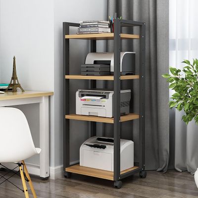 JIAHESHYP 4-Shelf Removable AV Media Rack, CD Audio Cabinet, Amplifier Rack, AV Equipment Shelf for Stores and Offices (Color : B)