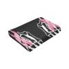 Rqwaaed Skeleton Hand Fuck Breast Cancer Awareness Cozy Up with Our Ultra-Soft Fleece Blanket - Perfect for Home and Travel 60"x50" view 3