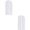 Ciieeo 2pcs Peva Clothes Cover Clear Semi-transparent Garment Storage Bags Xl Water- Clothes Cover for Suits Shirts and Coats Organization view 1
