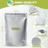 60pcs 1 Quart Mylar Bags for Food Storage with Oxygen Absorbers 400cc and Labels, Extra Thick 10 Mil - 7x10 Inch Zipper Pouches Resealable for Long Term Food Container Sets - Heat Sealable view 3
