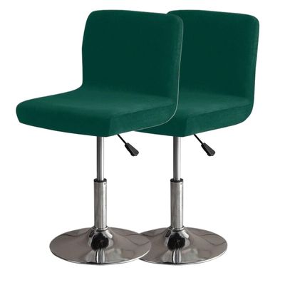 Bar Stool Cover With Back Set Of 4/2/1 Barstool Chairs Cover Dining Room Square Swivel Pub Barstool Chair Seat Cushion Slipcover For Counter Height Mid Low Back Chair Protector ( Color : 21# , Size :