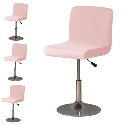 Bar Stool Cover With Back Set Of 4/2/1 Barstool Chairs Cover Dining Room Square Swivel Pub Barstool Chair Seat Cushion Slipcover For Counter Height Mid Low Back Chair Protector ( Color : 15# , Size :