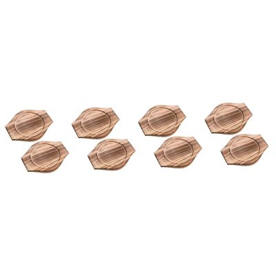 BESTOYARD 8 Pcs Stone Pot Holder Wooden Multi-Function Casserole Holder Wear-Resistant Pot Mat Hot Pads for Countertops Trivet Kitchen Pot Holder Tripod Reusable Pot Holder Tray Bibimbap, mediumx4pcs