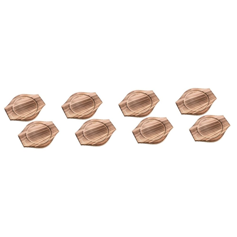 BESTOYARD 8 Pcs Stone Pot Holder Wooden Multi-Function Casserole Holder Wear-Resistant Pot Mat Hot Pads for Countertops Trivet Kitchen Pot Holder Tripod Reusable Pot Holder Tray Bibimbap, mediumx4pcs