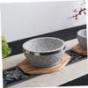 BESTOYARD 8 Pcs Stone Pot Holder Wooden Multi-Function Casserole Holder Wear-Resistant Pot Mat Hot Pads for Countertops Trivet Kitchen Pot Holder Tripod Reusable Pot Holder Tray Bibimbap, mediumx4pcs view 4