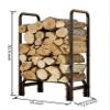 Fire Beauty Firewood Rack Log Holder,Log Storage Holder,Storage Rack,Firewood Stacker for Fireplace Indoor Outdoor(Small) view 4
