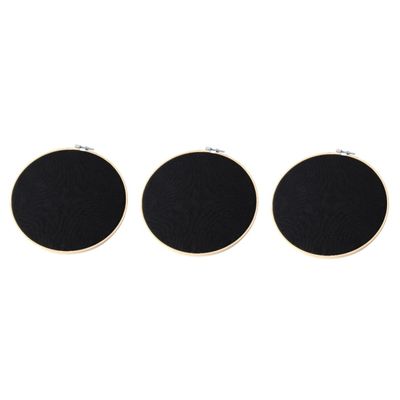 Ciieeo 3pcs Round Pennant Jewelry Display Board Wall Hanging Pin Holder for Brooches Badges Embroidery Art for Decoration Collectible Storage