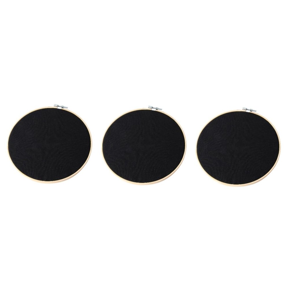 Ciieeo 3pcs Round Pennant Jewelry Display Board Wall Hanging Pin Holder for Brooches Badges Embroidery Art for Decoration Collectible Storage