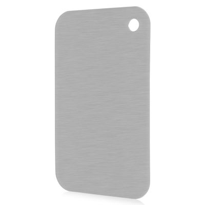 Ciieeo Stainless Steel Cutting Board 6X6 Inch Reversible Metal Chopping Block Lightweight Kitchen Prep Board for Vegetables Meat Easy to Clean