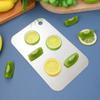 Ciieeo Stainless Steel Cutting Board 6X6 Inch Reversible Metal Chopping Block Lightweight Kitchen Prep Board for Vegetables Meat Easy to Clean view 2