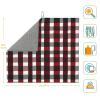 YYHWHJDE ed Black Buffalo Check Plaid Pattern Prints Drying Mat for Kitchen : Water absorbent, non-slip, reversible With lanyard for hanging 18 x 16 in view 2