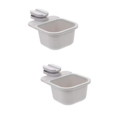 ABOOFAN 2pcs Clipping Trash Can Multifunctional Rotating Sundry Storage Holder for Home Compact and Desk Organizer Easy to Use Clean Space-Saving Design for Tabletop Use