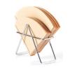 Coffee Filter Holder Cone Shape Coffee Filter Holder, Coffee Paper Rack Stand, Metal Coffee Filter Container Stand, Coffee Bar Accessories Paper Towel Napkin Holder for Cone Square Fan Shaped Filter C view 1