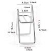 Coffee Filter Holder Cone Shape Coffee Filter Holder, Coffee Paper Rack Stand, Metal Coffee Filter Container Stand, Coffee Bar Accessories Paper Towel Napkin Holder for Cone Square Fan Shaped Filter C view 2