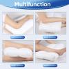 MINUPWELL Knee Pillow for Side Sleepers, 5" Leg Pillow for Side Sleeping, 100% Cotton Fabric Pillow for Between Knees While Sleeping - High Support Alternative for Relieving Leg, Back, and Knee Pain view 2