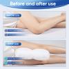 MINUPWELL Knee Pillow for Side Sleepers, 5" Leg Pillow for Side Sleeping, 100% Cotton Fabric Pillow for Between Knees While Sleeping - High Support Alternative for Relieving Leg, Back, and Knee Pain view 4