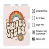 Poster Master Choose Jesus Poster - Retro Motivational Print - Groovy Floral Art - Rainbow & Flower Design - Chic Boho Decor - Religious Christian Living Room or Dorm Decor - 8x10 UNFRAMED view 2