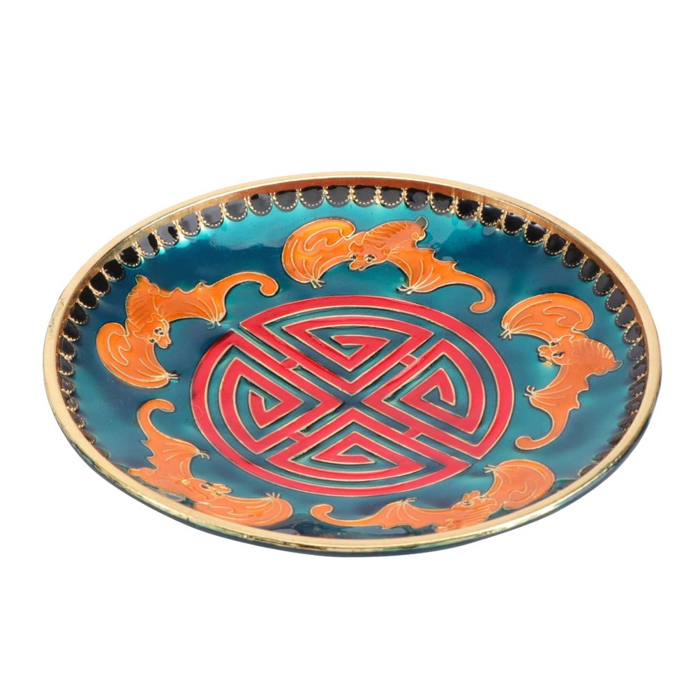 Cabilock 1pc Alloy Enamel Cup Mats Heat Insulation for Tableware Decorative Candle Holders Design for Home Restaurant Dining
