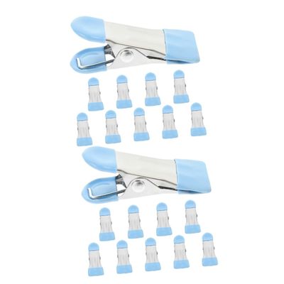 IMIKEYA 20pcs Mini Clothes Pins Windproof Non-Slip Quilt Clips Food Clips for Bags