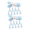 IMIKEYA 20pcs Mini Clothes Pins Windproof Non-Slip Quilt Clips Food Clips for Bags view 1