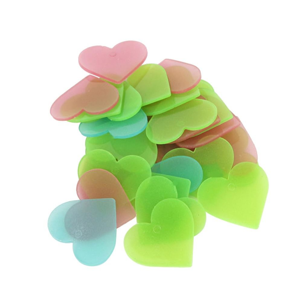 ifundom Valentine Foam Stickers Luminous Stereo Wall Stickers for Children's Room Decor