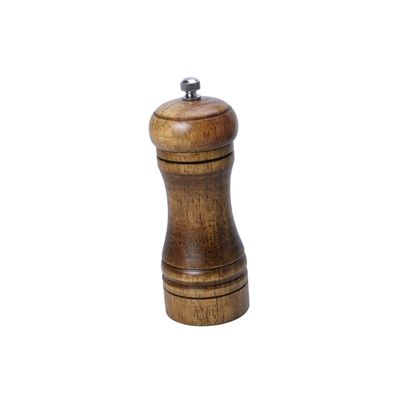 Cabilock Pepper 5 Inch Capstan Wood Pepper Mill Stainless Steel Screw