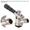 S Type Keg Coupler, Keg Coupler S Type Draft Beer Dispenser with Safety Pressure Relief Valve Home Brewing System view 2