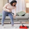 BS Carpet Floor Sweeper with Horsehair Manual Carpet Sweeper Cleaner Non-Electric Carpet Broom Sweeper Efficient Hand Push Carpet Sweeper Rug Roller Brush Push for Cleaning Pet Hair Loose Debris Lint view 3