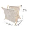 Ciieeo Rack Storage Basket Large Magazine Rack Rustic Book Holder Woven Magazine Holder view 4