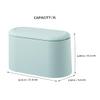 Ciieeo Creative Desktop Trash Can Mini Double Garbage Bin Removable Inner Bucket for Office and Home Use Stylish Design Space-Saving view 3