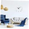 Ciieeo 3pcs Heart Mirror Wall Clock Frameless Sticker Decor for Bedroom Living Room view 3